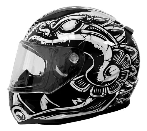 Casco Integral LS2 Rapid II Azteca Gris Blanco Brillo FF353