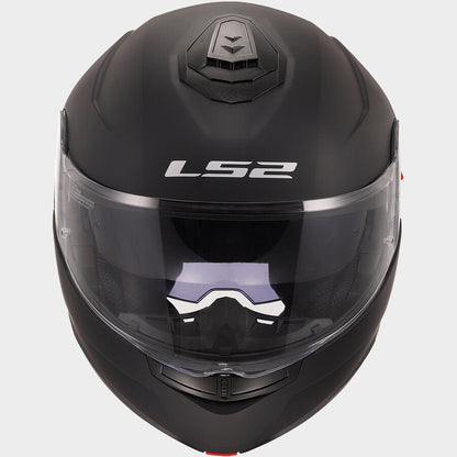Casco Abatible Ls2 Strobe Negro Mate FF908