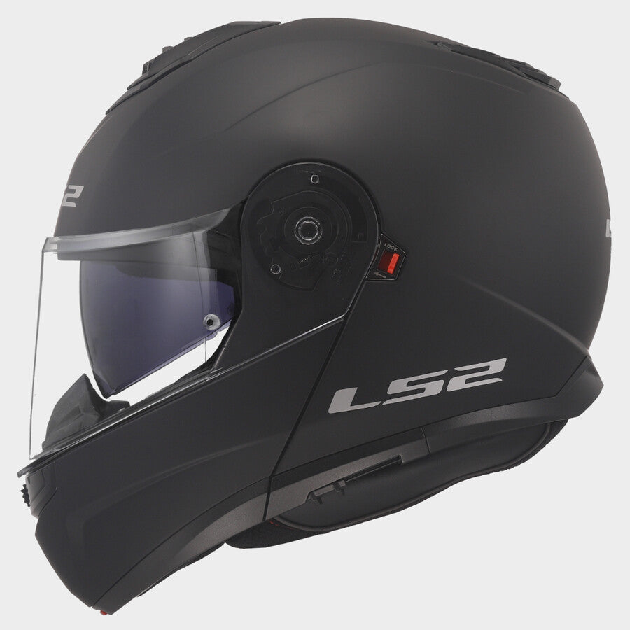 Casco Abatible Ls2 Strobe Negro Mate FF908