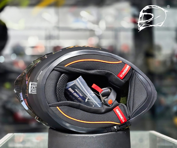 Casco Integral Mt Targo Yamanaka Rojo Brillo+ Pantalla oscura