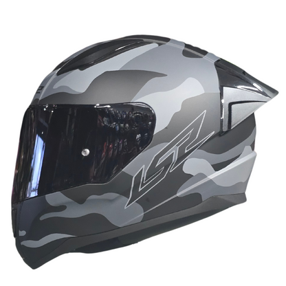 Casco Integral Ls2 Rapid II Camouflaje Gris Mate FF353
