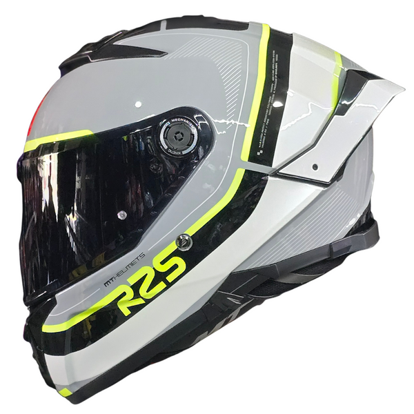 Casco Integral Mt Thunder 4 Sv R25 C3 Fluor Brillo