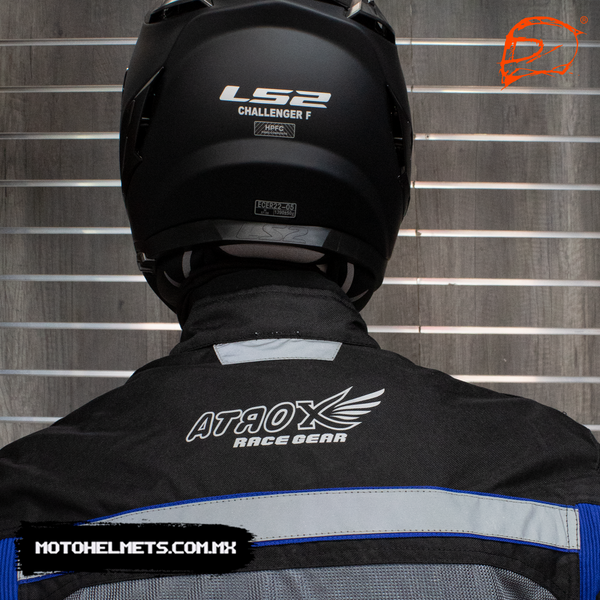 Chamarra Atrox Ventilada Cordura Mesh Impermeable Ce 2305 Azul