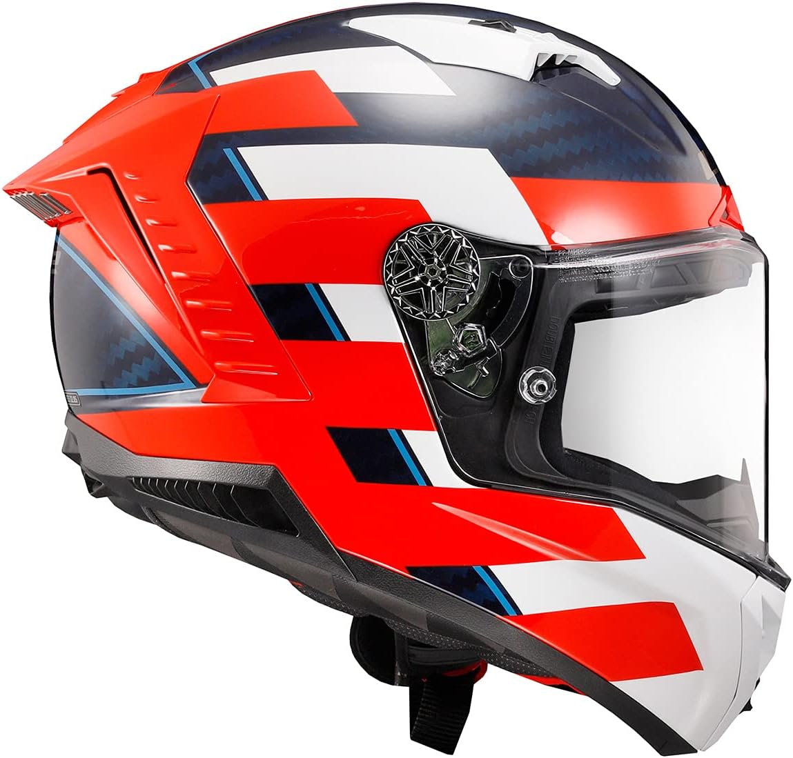 Casco Integral Ls2 Thunder C Alliance Rojo Blanco Brillo FF805