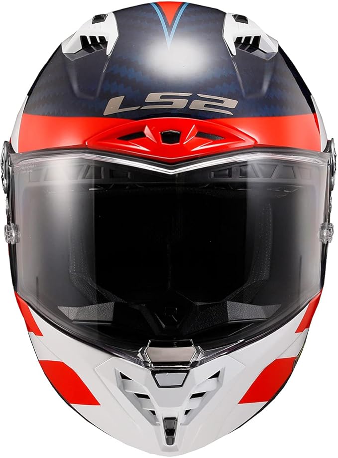 Casco Integral Ls2 Thunder C Alliance Rojo Blanco Brillo FF805