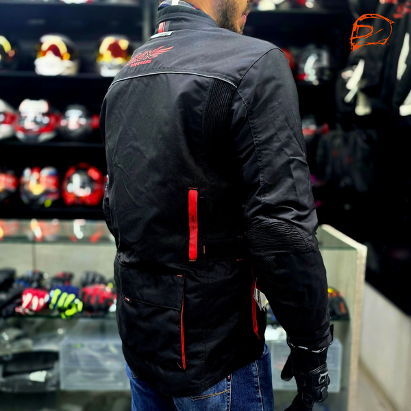 Chamarra Atrox AT-2231 Cordura Larga Roja