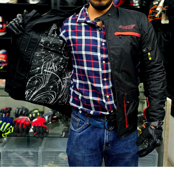 Chamarra Atrox AT-2231 Cordura Larga Roja