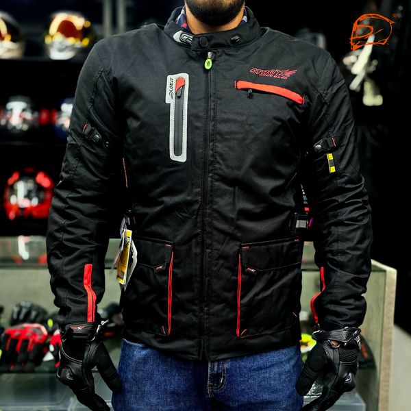 Chamarra Atrox AT-2231 Cordura Larga Roja