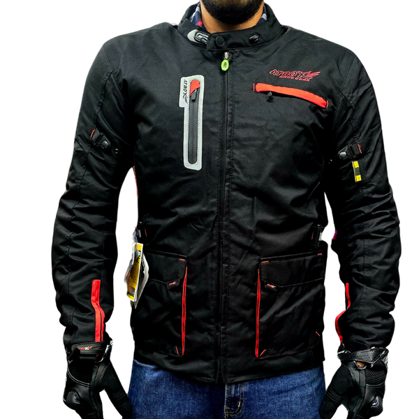 Chamarra Atrox AT-2231 Cordura Larga Roja