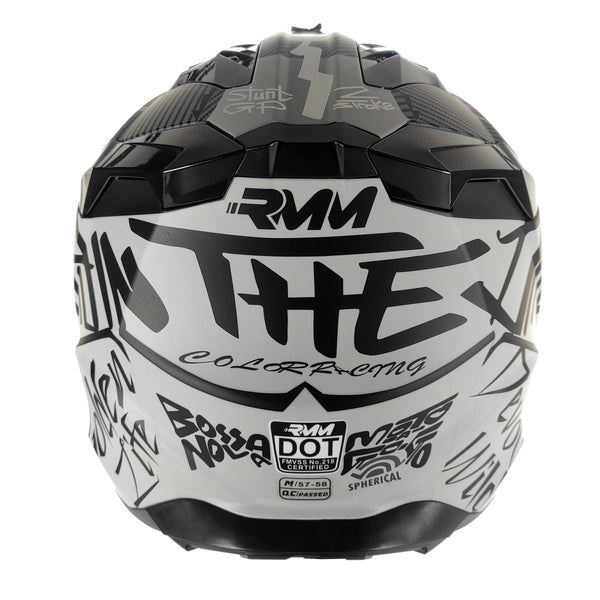 Casco Rmm 189 Cross Graficos Negro Mate Dot