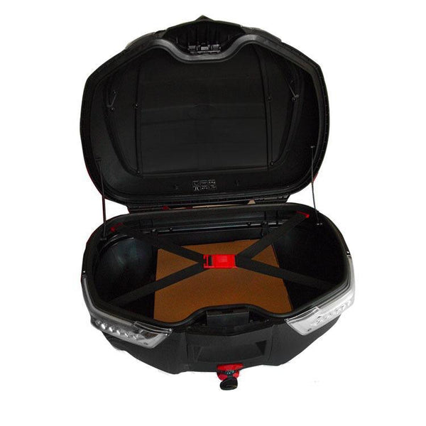 Cajuela Techx2 Negra/Plata Led 12V C/ Respaldo Sgj-898 47L