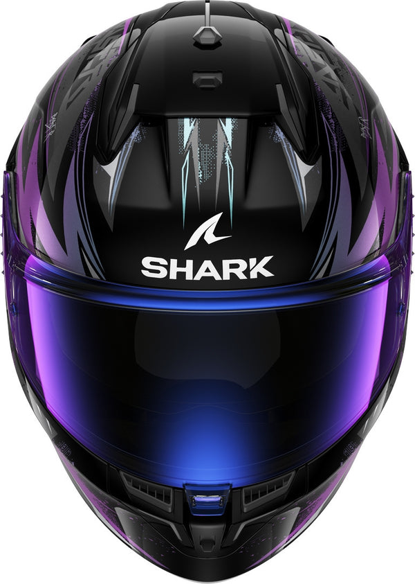 Casco Shark D-skwal 3 Blast-R Negro/Aqua