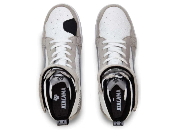 Tenis para moto Roger de Piel Unisex gris con protecciones Atacama