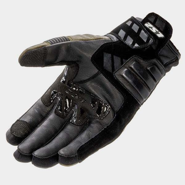 Guantes Ls2 Octane Negro Cafe Piel