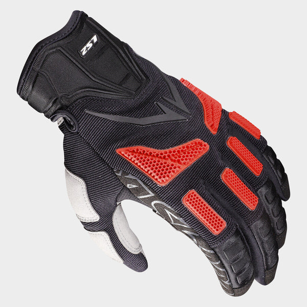 Guantes Vel Ls2 Ravin Negro Rojo