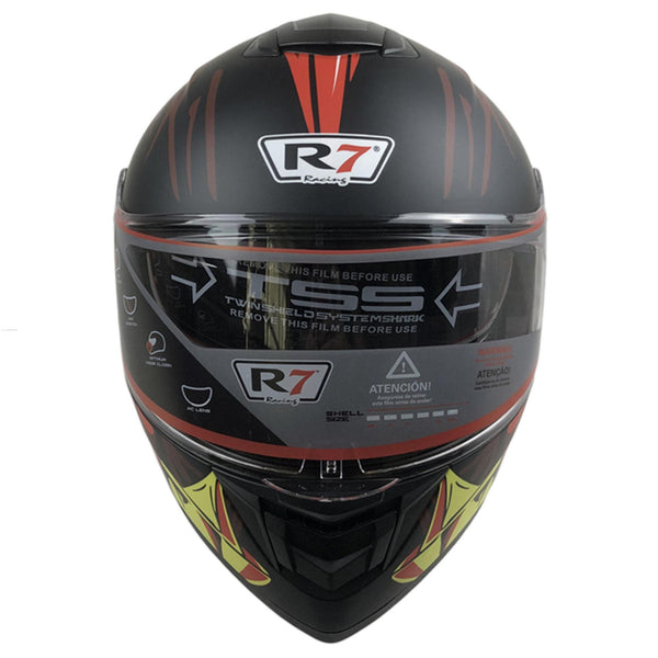 Casco Abatible Con Luz Led R7 Red Clown