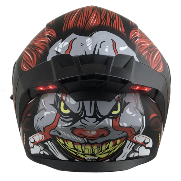 Casco Abatible Con Luz Led R7 Red Clown