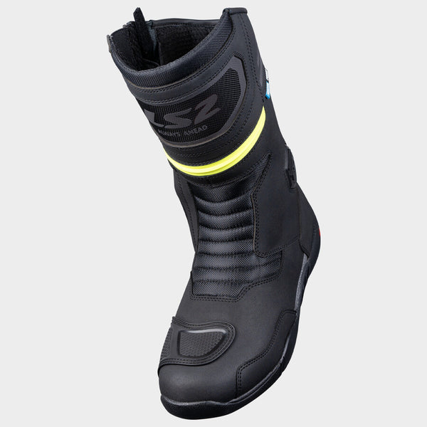 Botas Ls2 Impermeable Goby Negro Amarillo Fluo DAMA