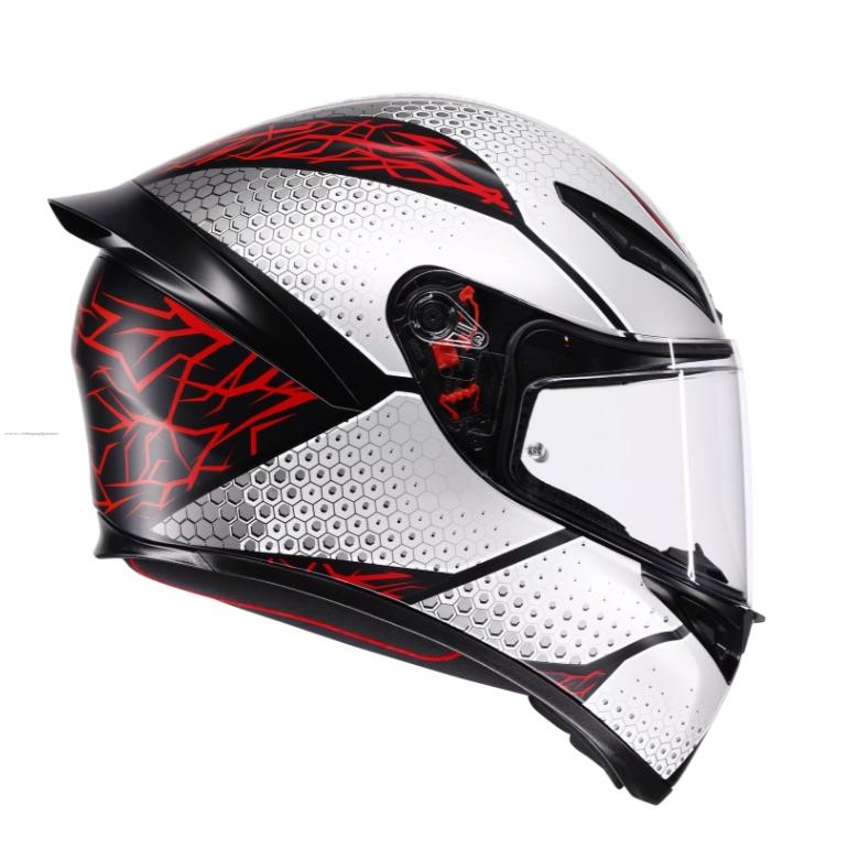 Casco Cerrado Agv K1 S E2206 Speedarmor Ngo/Grs/Roj/Mate