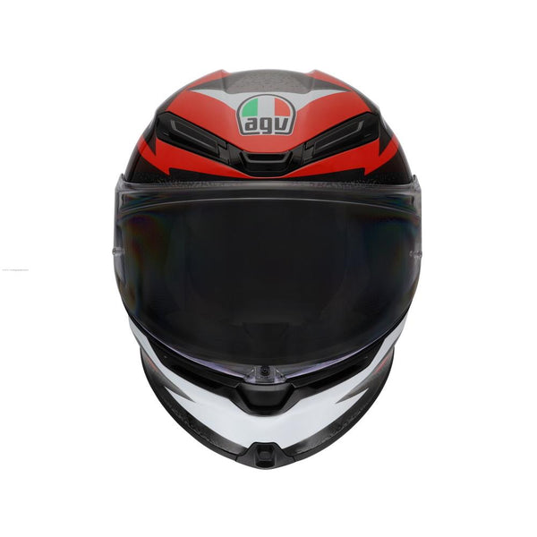 Casco Cerrado Agv K-6 S E2206 Mpkl  Braven Ngo/Roj/Bco