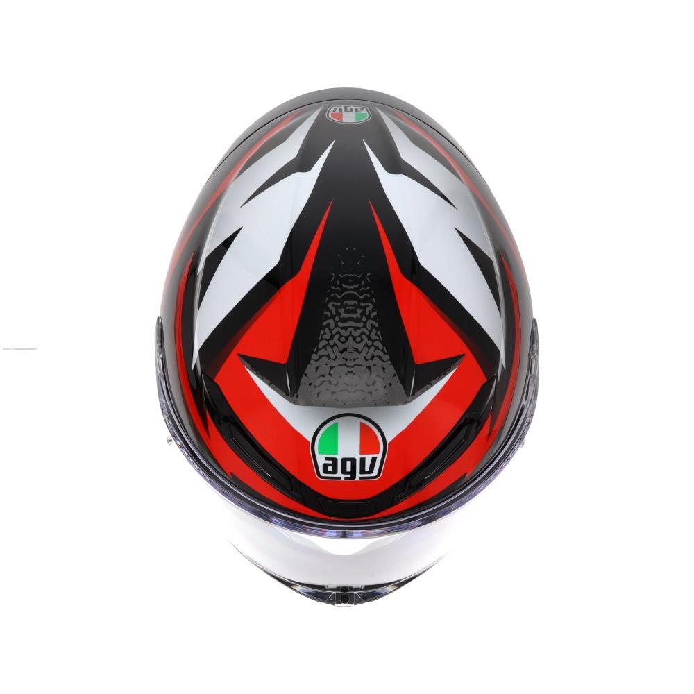 Casco Cerrado Agv K-6 S E2206 Mpkl  Braven Ngo/Roj/Bco