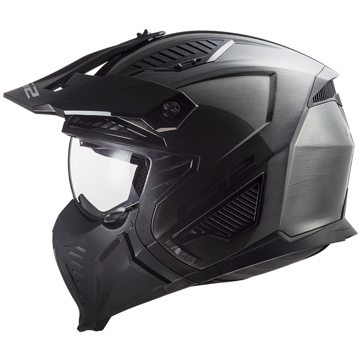 Casco Cross City LS2 Drifter Jeans Gris OF 606