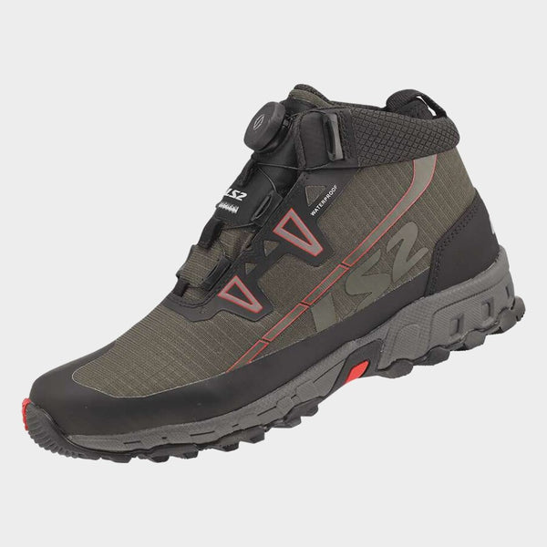 BOTAS LS2 NEGRO TREKKER IMPERMEABLE VERDE