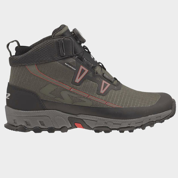 BOTAS LS2 NEGRO TREKKER IMPERMEABLE VERDE