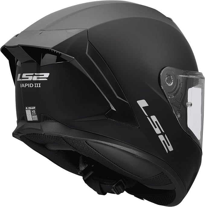 Casco Integral LS2 Rapid III Solid Negro Mate FF820
