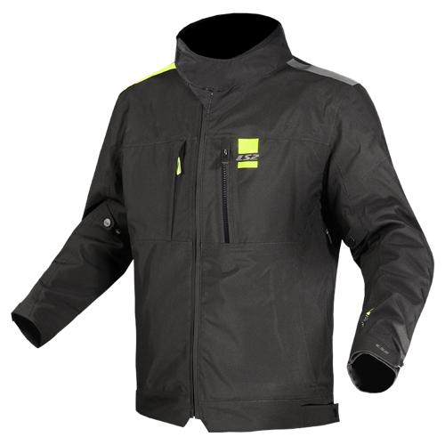 Chamarra Deportiva Ls2 Titanium Textil Negro