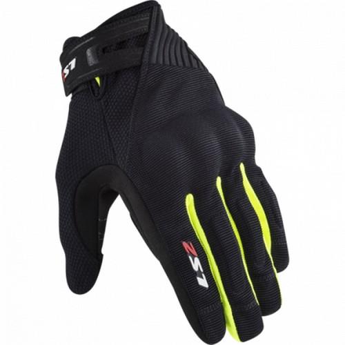 Guantes Ls2 Dart 2 Negro Amarillo Fluo