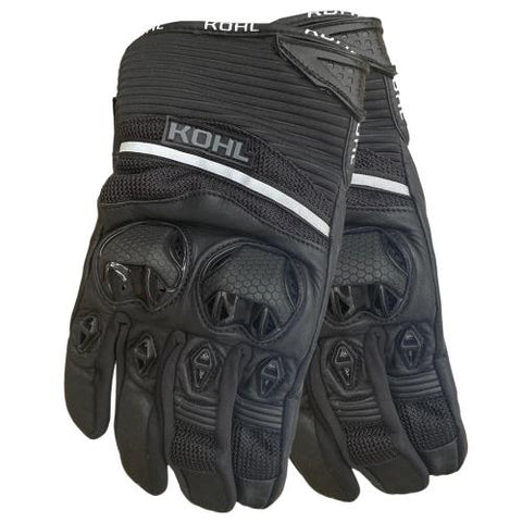 Guantes Vel Kohl Negro Kohl-202 Textil Piel