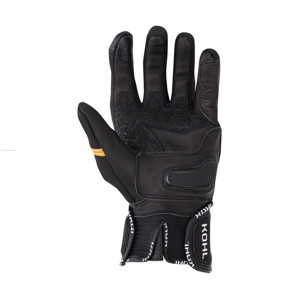 GUANTES VEL PREDATOR PIEL NEGRO DORADO