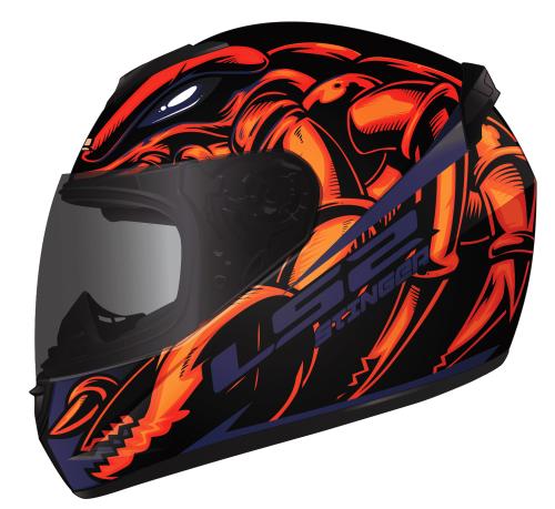 Casco Integral Ls2 Rookie Stinger Naranja Mate FF352