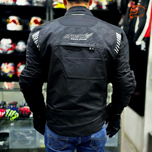 Chamarra Atrox AT-2119 Cordura Corta Negro