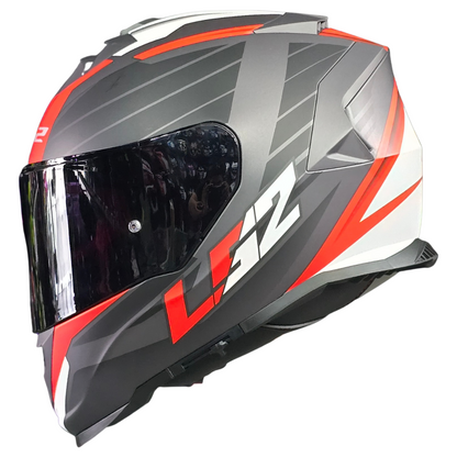 Casco Integral Ls2 Storm II Nerve Negro Rojo FF800