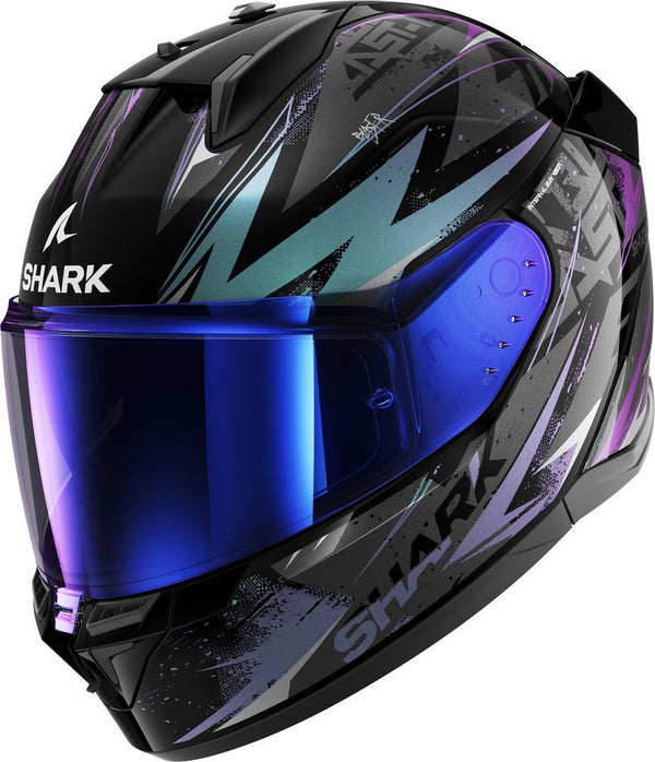 Casco Shark D-skwal 3 Blast-R Negro/Aqua