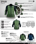 Chamarra Immortale Zylio Hombre Verde