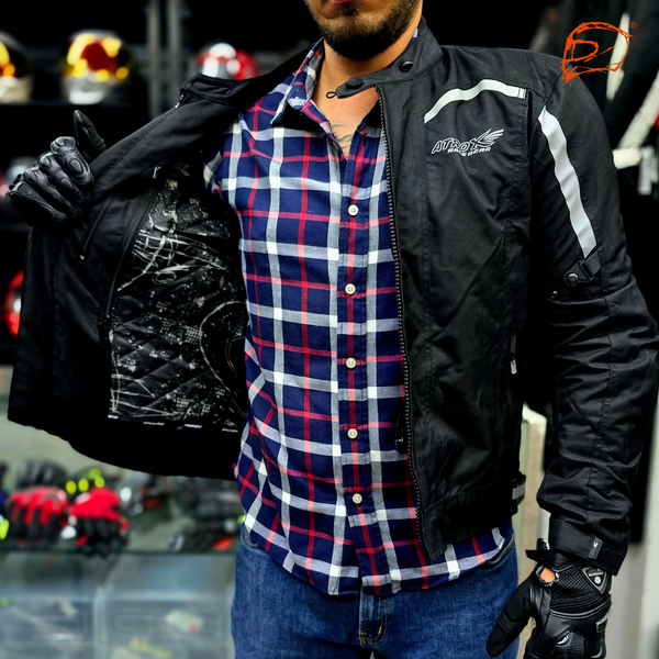 Chamarra Atrox AT-2145 Cordura Corta Negro