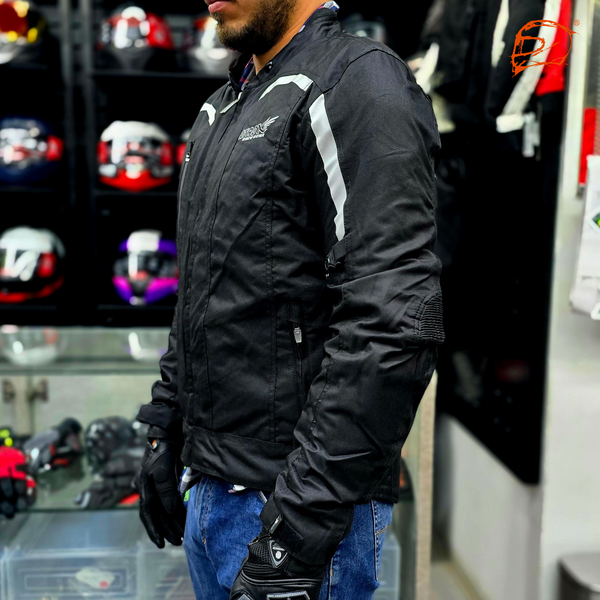 Chamarra Atrox AT-2145 Cordura Corta Negro