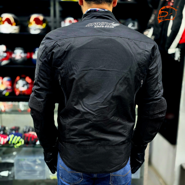 Chamarra Atrox AT-2145 Cordura Corta Negro
