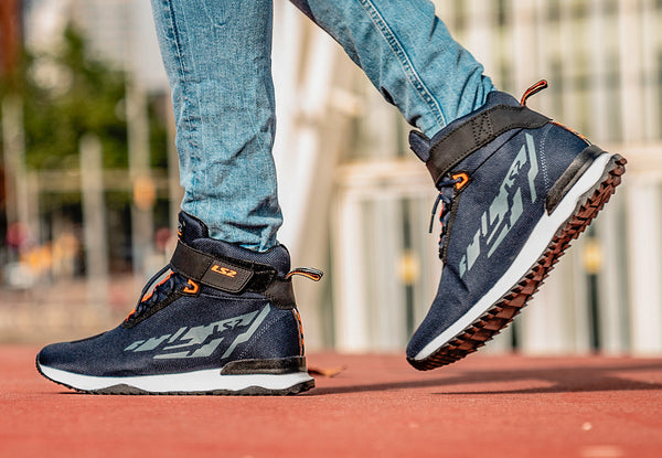 BOTAS LS2 AZUL/NARANJA ACRUX