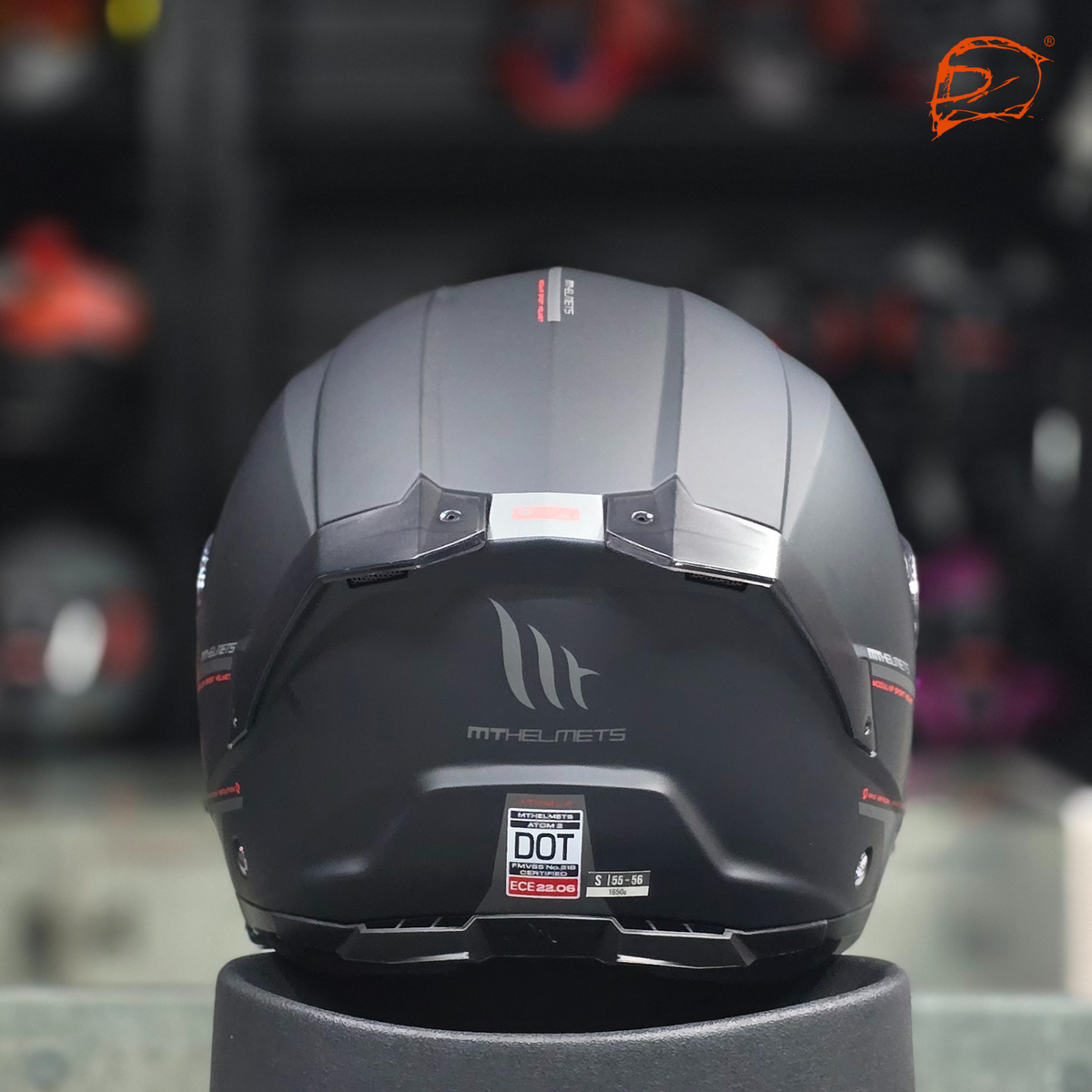 Casco Abatible Mt Sv Atom 2 Solid A1 Negro Mate