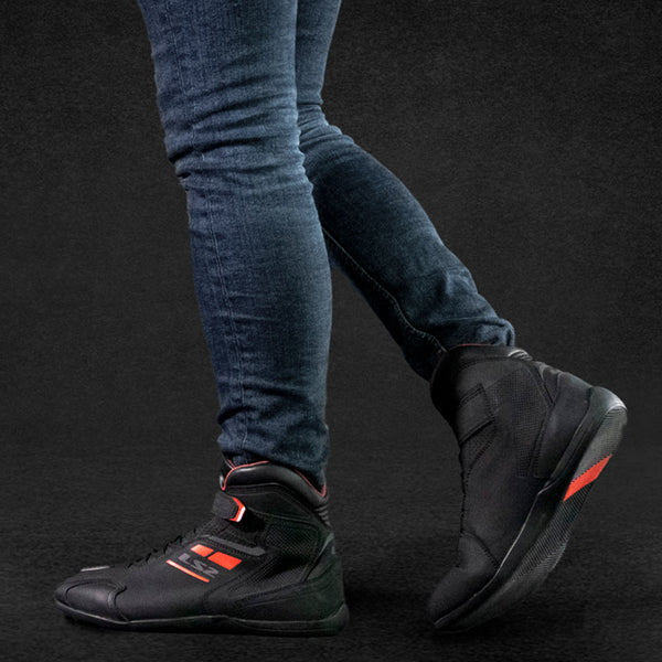 BOTAS LS2 GARRA NEGRO ROJO