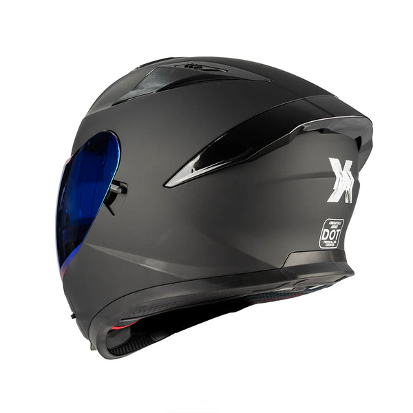 CASCO IMMORTALE AURUS NEGRO VISOR IRIDIUM VERDE