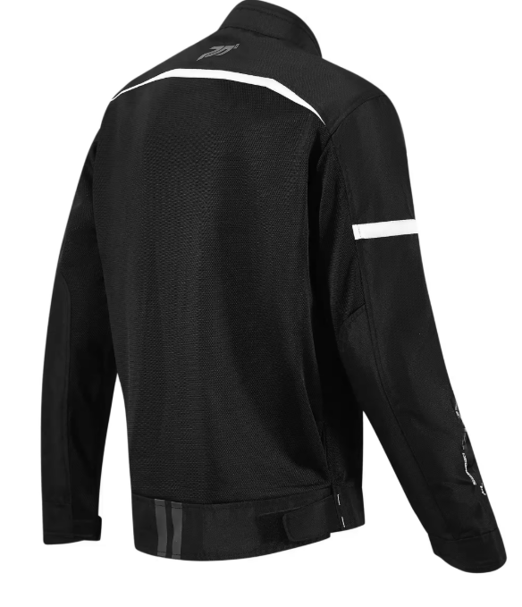 Chamarra Seventy Degrees SD-JR30.1  Mojave Verano Racing Hombre Negra Blanca