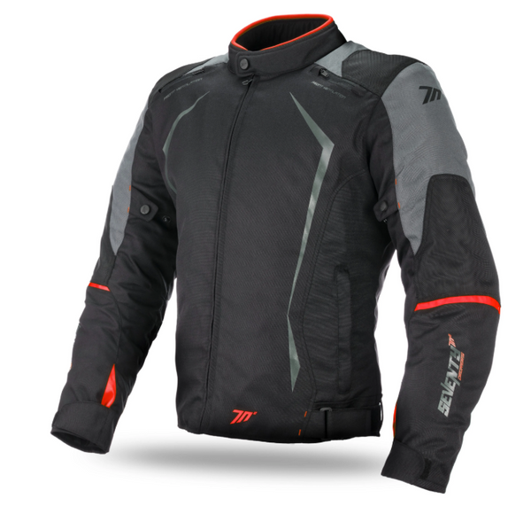 Chamarra SD - JR47 Seventy Racing Hombre Negra/Rojo