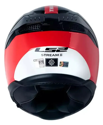Casco Integral LS2 Stream II Thunderbiz Negro Rojo FF808