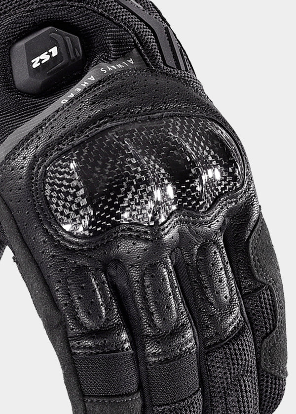 Guantes Ls2 Vel Atom Negro con Rojo