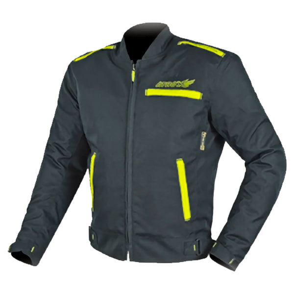 Chamarra Atrox corta con Protecciones Certificada Cordura CE 2109 Neon